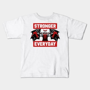 Stronger Everyday Red Kids T-Shirt